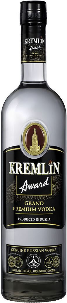 Водка "КРЕМЛИН ЭВОРД" креп 40%, емк 0,5л