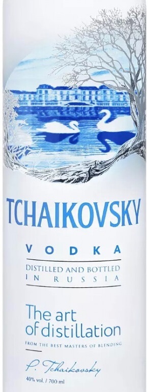 Этикетка Водка "Чайковский" (TCHAIKOVSKY)  креп 40%, емк 0,7л