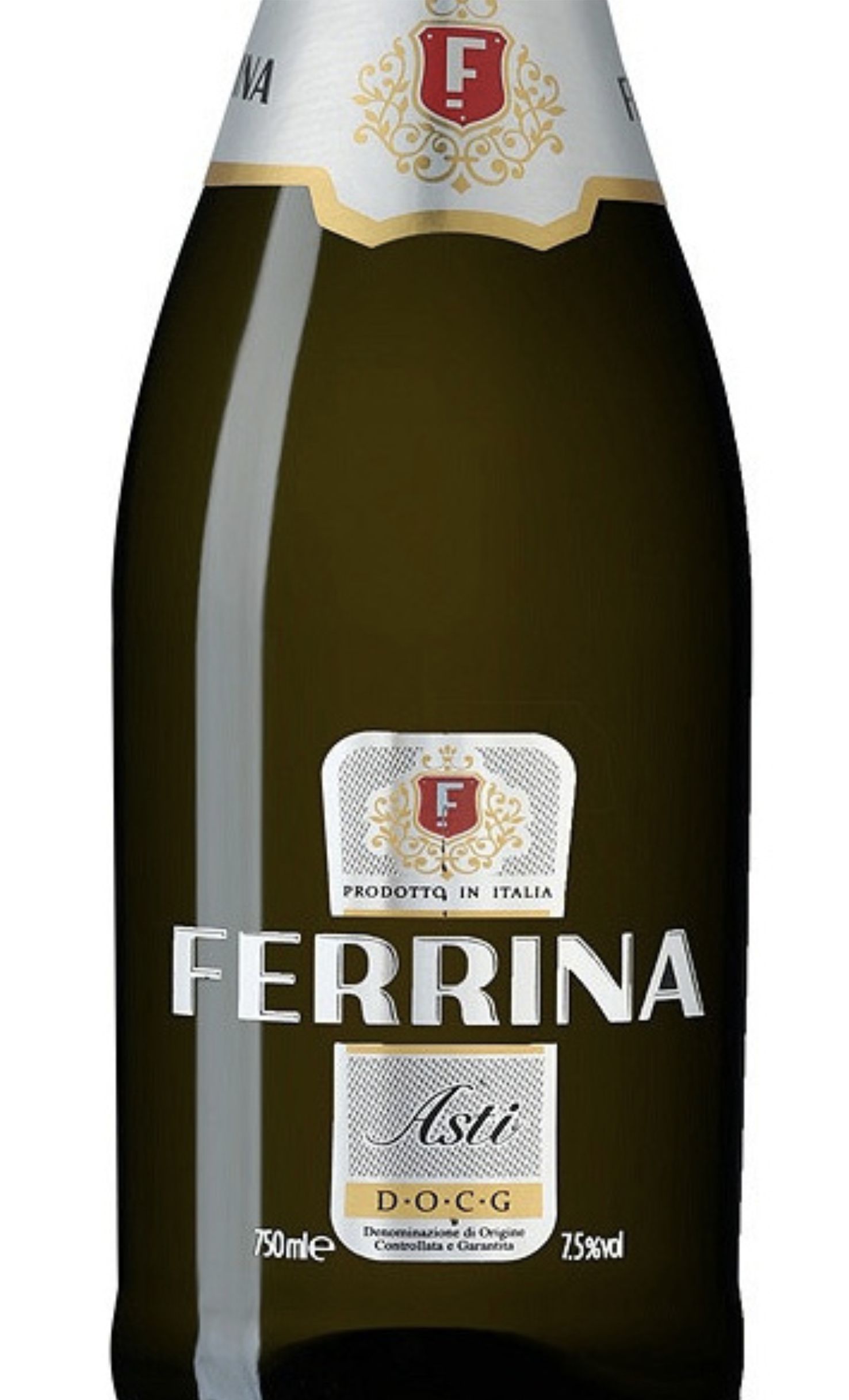Этикетка Игристое вино Феррина Асти, белое сладкое, 0.75 л