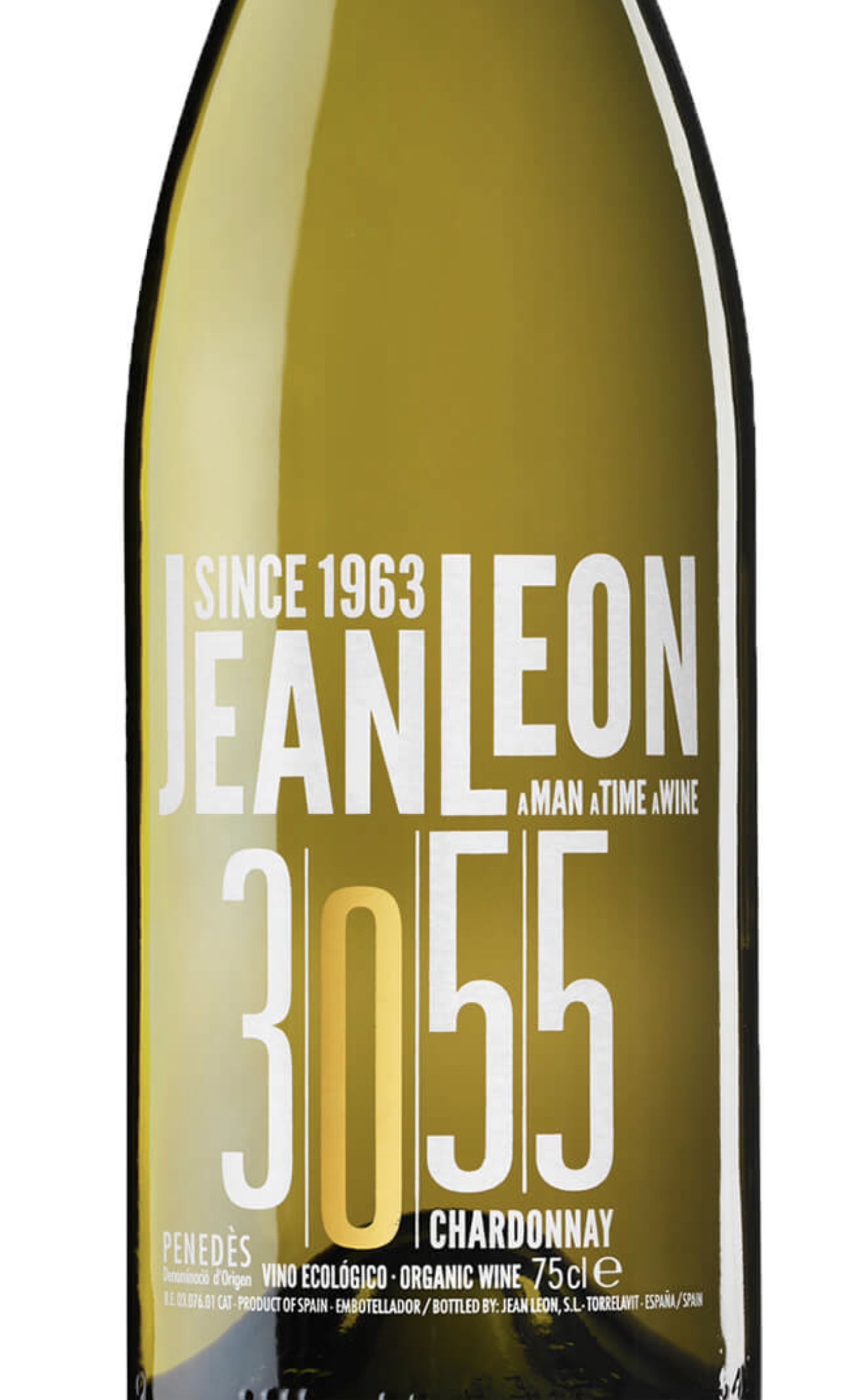 Этикетка Жан Леон 3055 Шардоне Пенедес ДО 2016 0.75л. 13% белое сухое