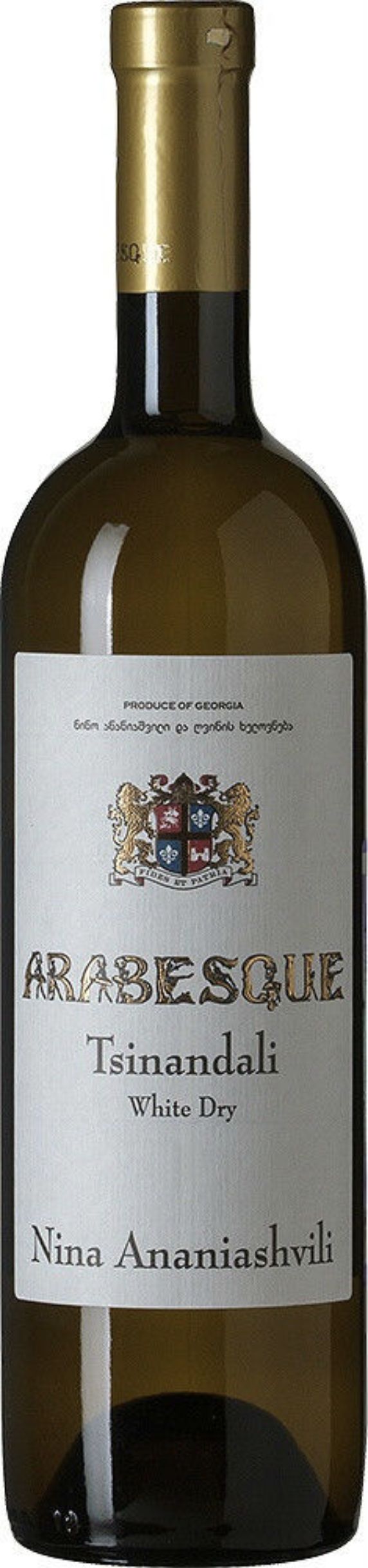 Арабески Цинандали 2018 0.75л. белое 13% сухое