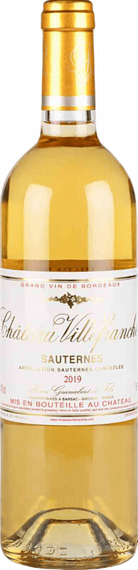 Вино выдержанное сладкое белое "Сотерн. Шато Вильфранш"  креп 13,5%, емк 0,375л