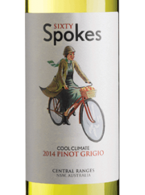 Этикетка Сиксти Спокс Пино Гриджио, 0.75л., белое сухое регион Централ Ренджес