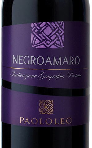 Этикетка Вино красное полусухое Паоло Лео Негроамаро 0,75л