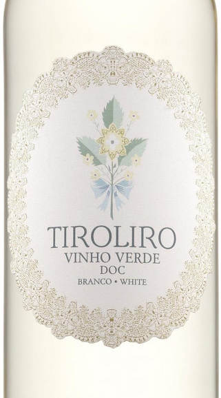Этикетка Вино белое полусухое Тиролиро Винью Верде 0,75л