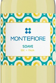 Этикетка МОНТЕФЬОРЕ СОАВЕ белое, полусухое  0,75л