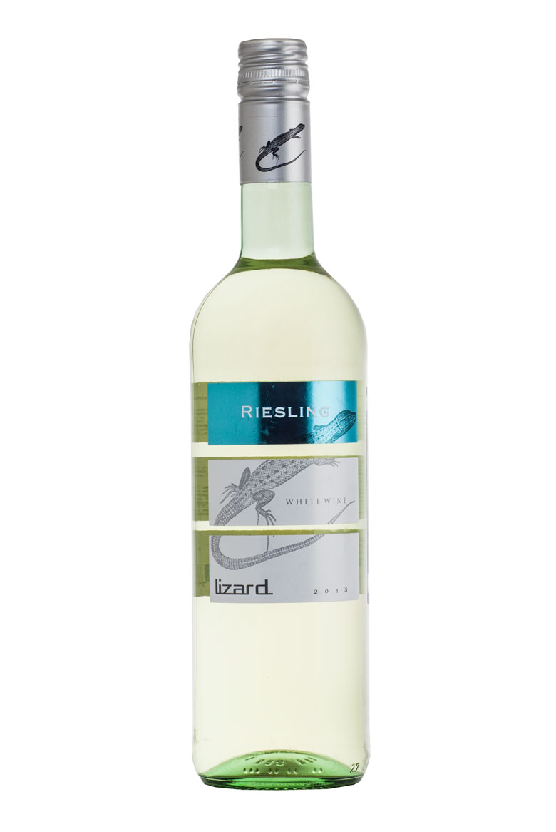Вино ЛИЗАРД РИСЛИНГ ТРОКЕН   2021г белое полусухое сортовое категории Квалитэтсвайн креп 9%, емк  0.75л