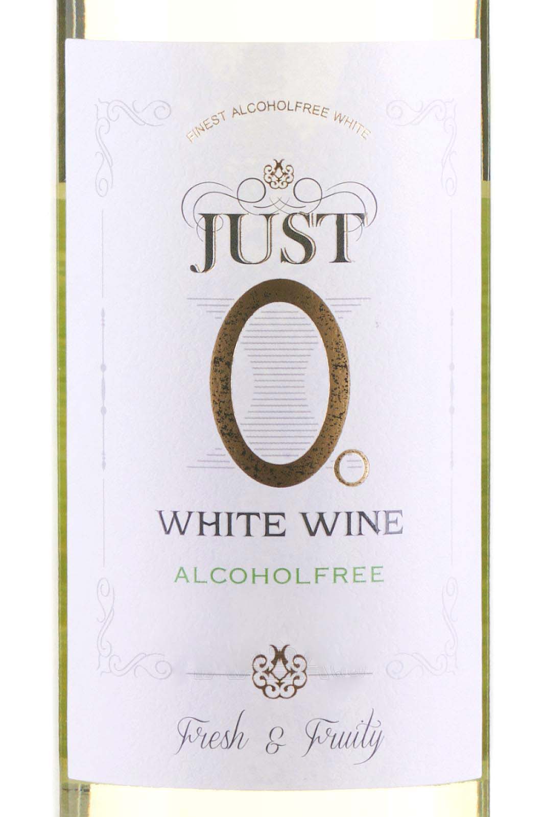 Этикетка Безалкогольное вино Джаст О белое сладкое  0,75