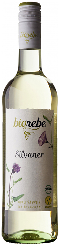 Вино сортовое полусухое белое "БИОребе Сильванер" креп 11%, емк  0,75л