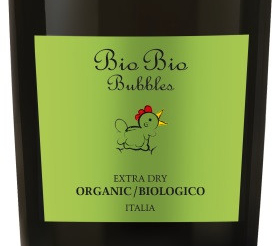 Этикетка Игристое вино Био Био Бабблс, белое брют, 0.75 л