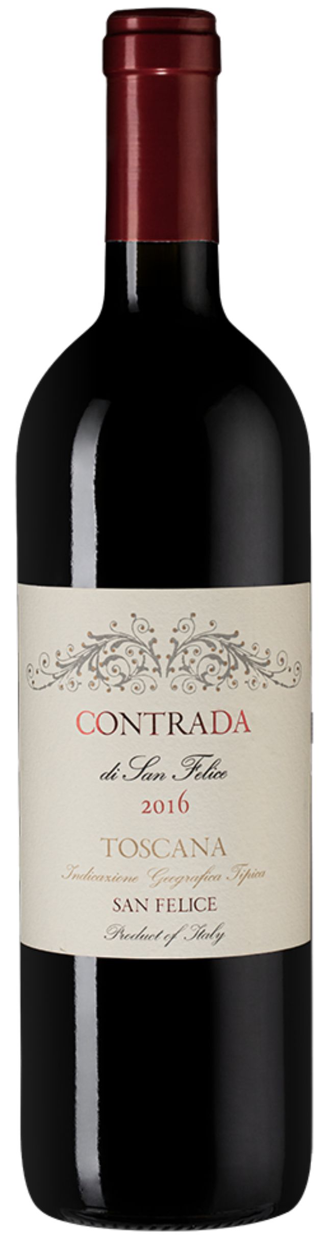 Вино Контрада Тоскана 2015 красное сухое, алк. 12,5%, 0.75л