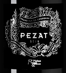 Этикетка Вино защищенного наименования места происхождения сухое красное "Пеза (Бордо Сюперьор)" 2016г креп 14%, емк 0,75л
