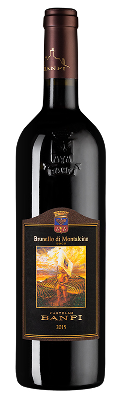 Вино марочное сухое красное "Брунелло ди Монтальчино" 2015г креп 14,5%, емк 0,75л