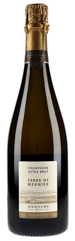 Игристое вино белое экстра брют "Деур Терр де Менье" креп 10,5%, емк  0,75л