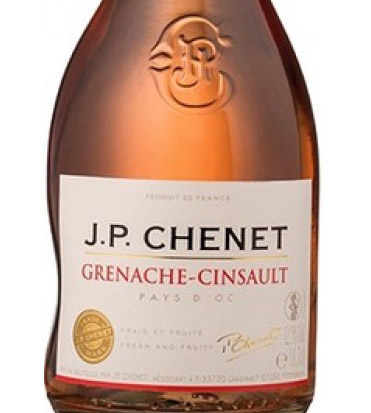 Этикетка ВИНО столовое полусухое розовое "Жан Поль Шене Гренаш-Сенсо" 0.187л. сах. 4-18 г/дм3
