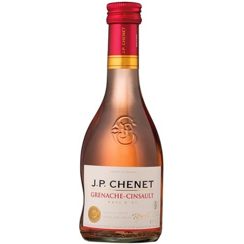ВИНО столовое полусухое розовое "Жан Поль Шене Гренаш-Сенсо" 0.187л. сах. 4-18 г/дм3