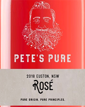 Этикетка Вино ординарное сортовое "Питс Пур Розе" сухое розовое  креп 12%, емк 0,75л