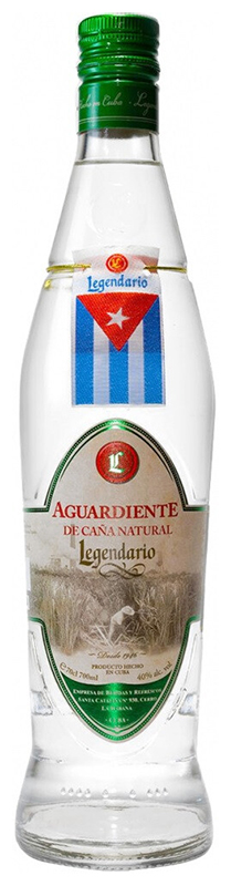 Спиртной напиток  "Легендарио Агурдиентэ Де Кана Натураль" креп 40%, емк  0,7л