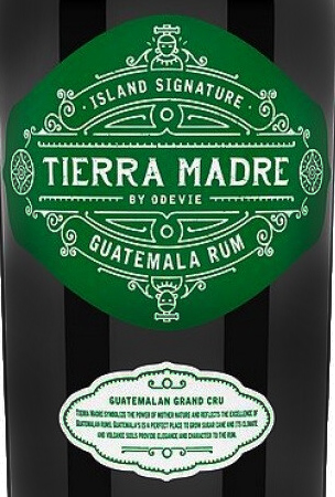 Этикетка Спиртной напиток "Тьерра Мадре Гватемала Ром" креп 40%, емк  0,7л