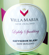 Этикетка Вино игристое Вилла Мария Лайтли Спарклинг Совиньон Блан 2020г, белое брют креп 13%, емк  0,75 л