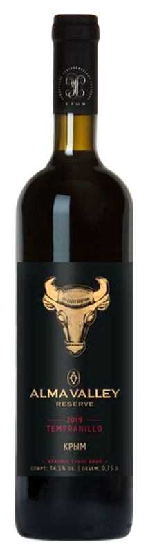 ВИНО столовое сухое красное "ТЕМПРАНИЛЬО РЕЗЕРВ""TEMPRANILLO RESERVE" 2019г креп 14,5%, емк 0.75л.