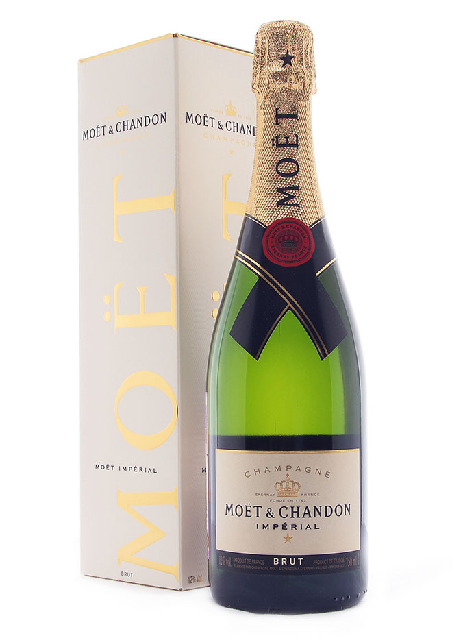 Шампанское Моэт и Шандон Брют Империал, белое брют, 0.75 л