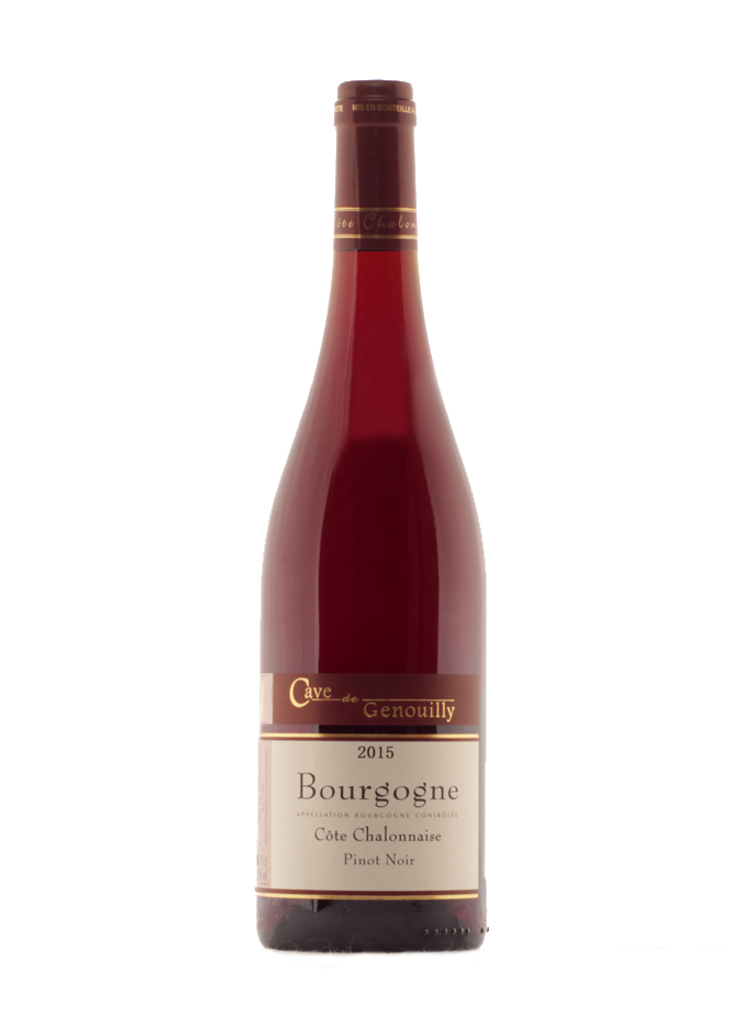 Вино Бургонь Кот Шалонез Пино Нуар АОС Бургундия 2015 год красное сухое алк.12,5%0.75л.