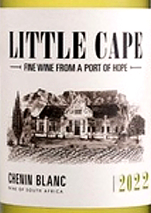 Этикетка Вино выдержанное "Little Cape Chenin Blanc"/ "Литл Кейп Шенен Блан" 2022г белое сухое креп 12%, емк  0,75л