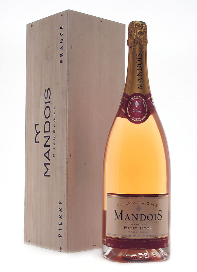 Шампанское Мандуа Розе Гран Резерв, розовое брют , 1.5 л