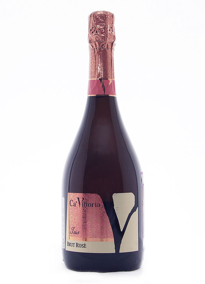 Игристое вино Ка' Витториа "Изис", розовое брют, 0.75 л