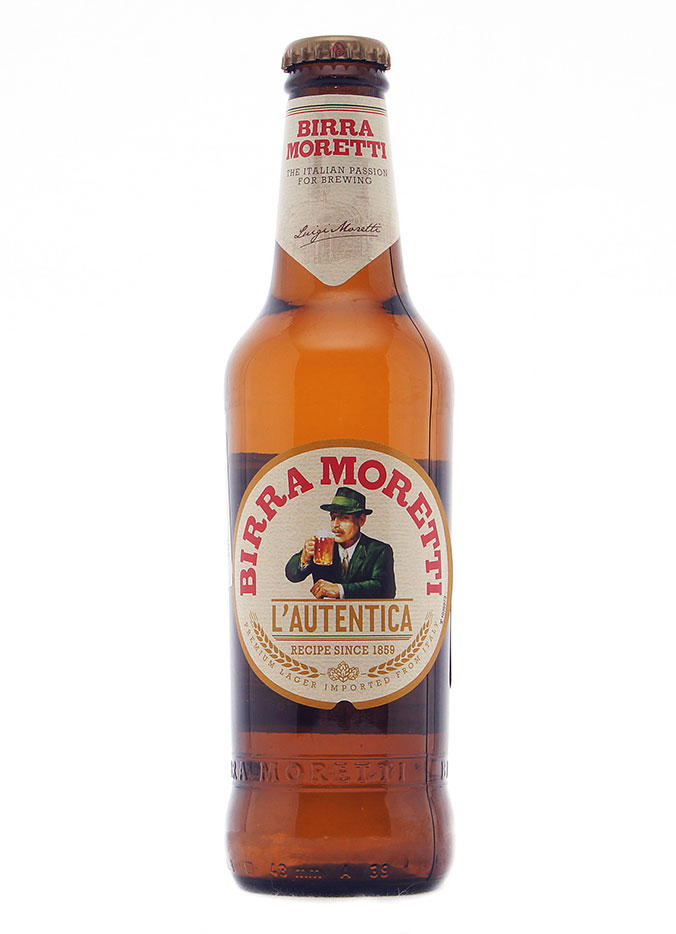 Пиво Бирра Моретти, светлое, 0.33 л
