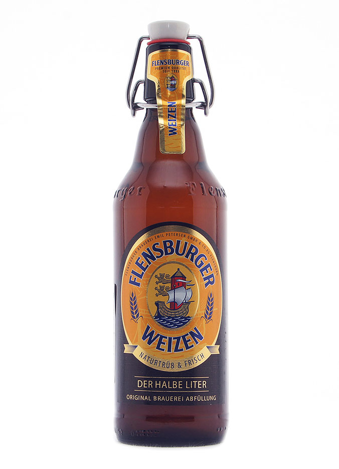 Пиво Фленсбургер Вайцен Светлое Пшеничное Нефильтрованное Flensburger Weizen 5,1% 0,5л