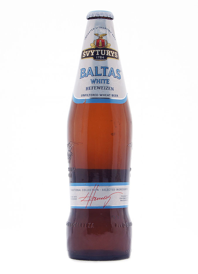 Пиво Швитурис Балтас светл.нефильтрован. 0,5л бут алк.5,0%