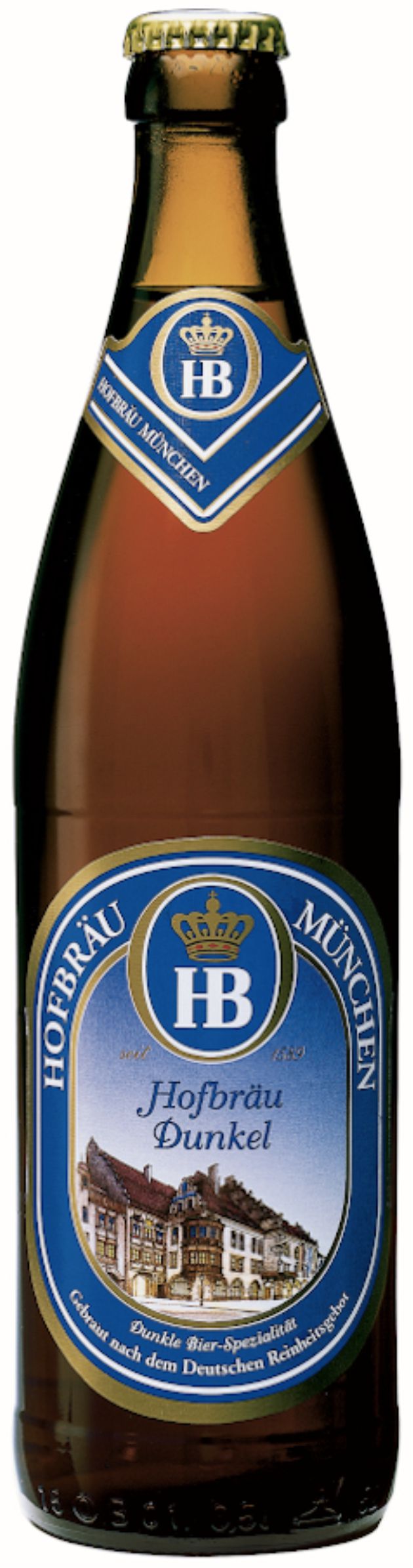 Пиво Хофброй Дункель, темное, 0.5 л