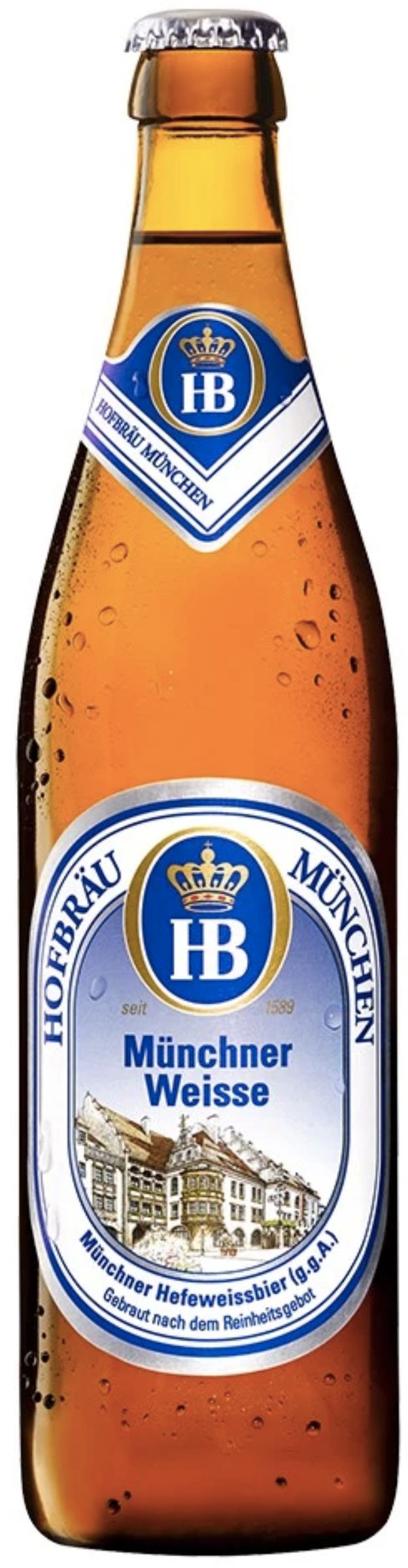 Пиво Хофброй Мюнхен Вайс, светлое пшеничное, 0.5 л бут