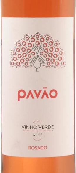 Этикетка Винью Верде Павао Розе DOС полусухое розовое  10% 0.75л.